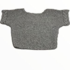 Kenji Hand Knit Gray Sweater size Large